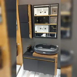 فول ست مشکی طرح چوب 80 در 40