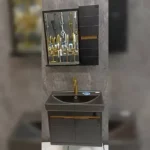 فول ست روشویی آنتیک سفید و مشکی 62 در 37 سانت