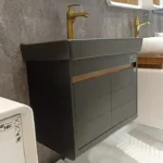 فول ست روشویی آنتیک سفید و مشکی 62 در 37 سانت