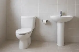 استفاده از سرامیک دیواری در پوشاندن دیوار سرویس بهداشتی