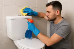 تمیز کردن سرویس بهداشتی 