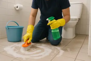 شست و شوی کف سرویس بهداشتی