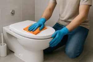 خشک کردن سطوح سرویس بهداشتی