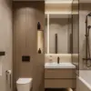 چگونه فضای سرویس بهداشتی کوچک را بزرگ‌تر نشان دهیم