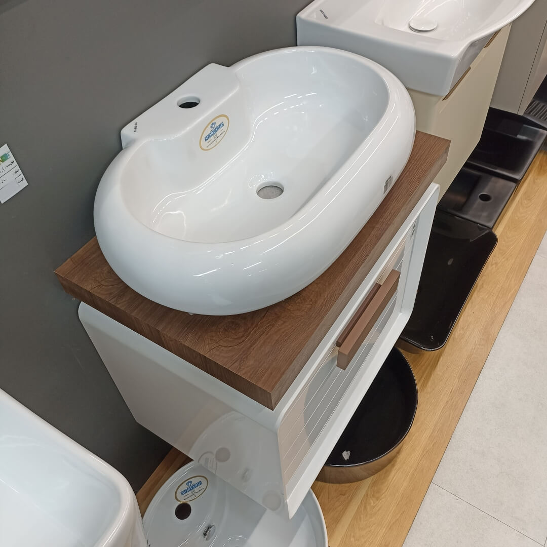 تصویر محصول روشویی کابینتی پارمیدا ۶۰ طرح چوب