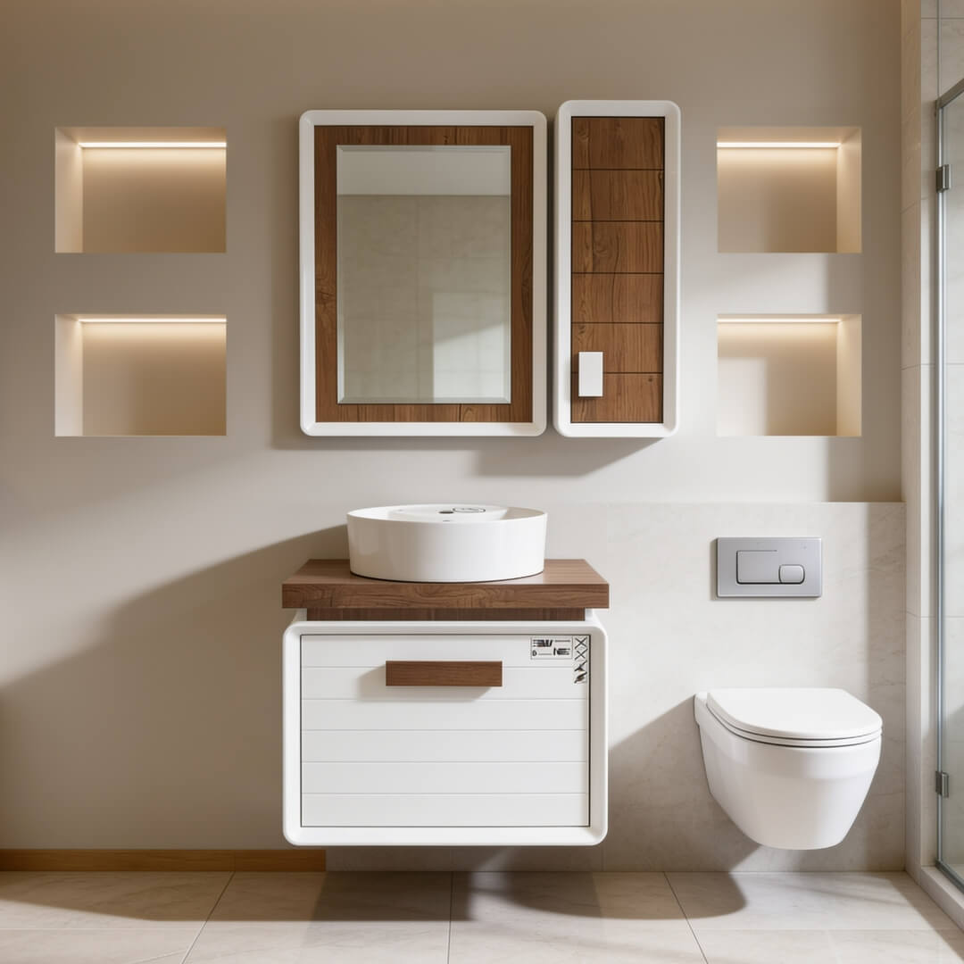 تصویر اصلی محصول روشویی کابینتی پارمیدا ۶۰ طرح چوب
